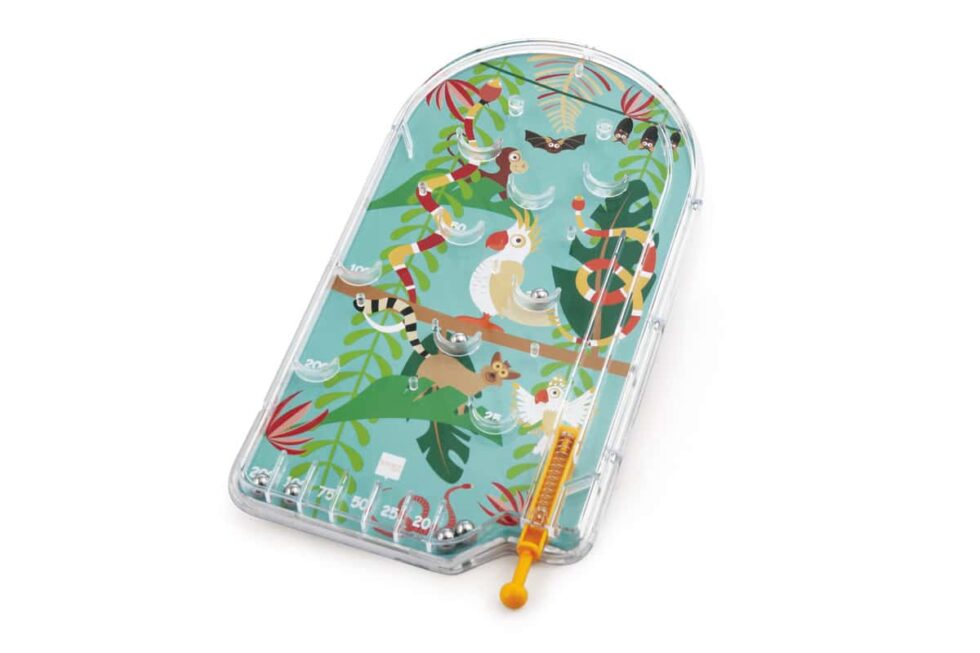 Scratch - Classics: PINBALL GAME / JUNGLE 20x11cm, in metaal, in vensterdoos, 3+