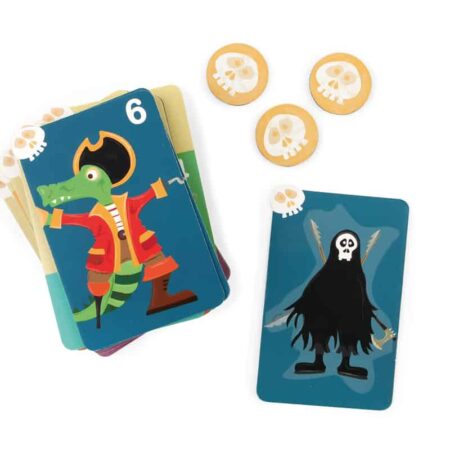 Scratch - Compact Game: PIRATENZOEKTOCHT, met 3 verschillende spelletjes, in vormendoos 12.5x12x3.5cm, 4+