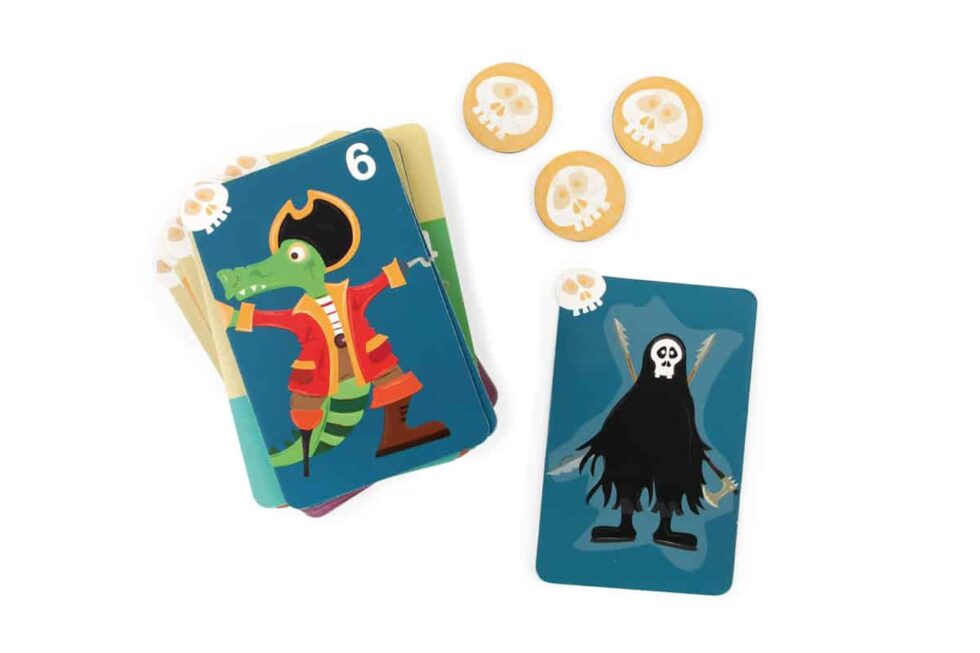 Scratch - Compact Game: PIRATENZOEKTOCHT, met 3 verschillende spelletjes, in vormendoos 12.5x12x3.5cm, 4+