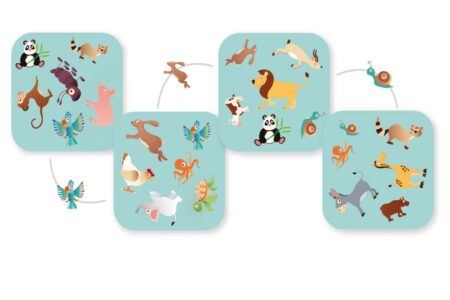 Scratch - Compact Game: RACCOON MATCH, in vormendoos 14,2x10,8x3,5cm, 5+