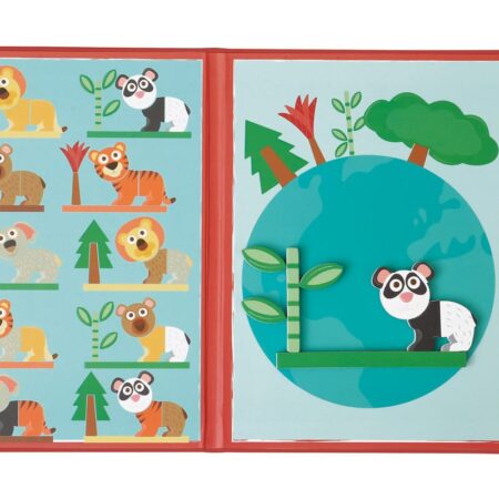 Scratch - EduLogic Book: Mix&Match/DIERENWERELD 18,2x25,6x1,3cm (gesloten), 51,5x25,6x1cm (open), magnetisch, 3+