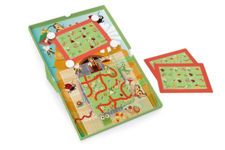 Scratch - EduLogic Box: GARDEN MAZE 25.5x23x2cm (gesloten), 25.5x38x2cm (open), magnetisch, met 20 uitdagingen en 2 niveaus, 5+