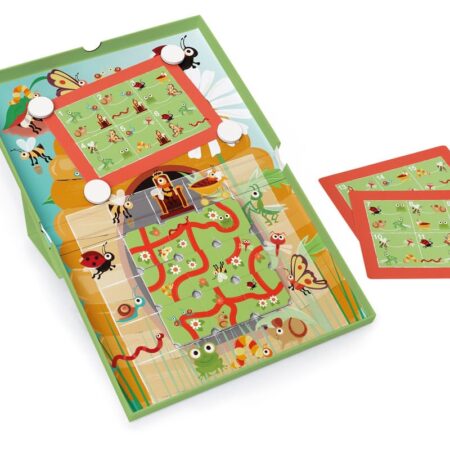 Scratch - EduLogic Box: GARDEN MAZE 25.5x23x2cm (gesloten), 25.5x38x2cm (open), magnetisch, met 20 uitdagingen en 2 niveaus, 5+