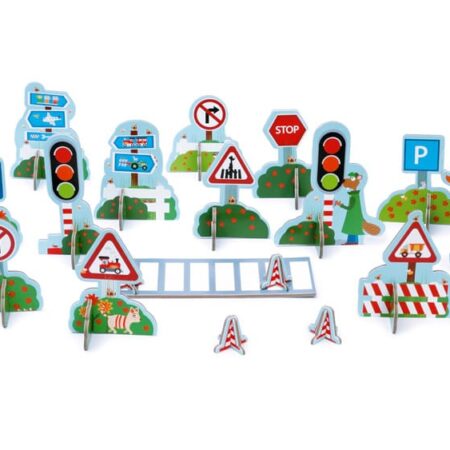 Scratch - Mix+Play: SIGNALISATIE, in karton, in doos 24x21x6.5cm, 3+