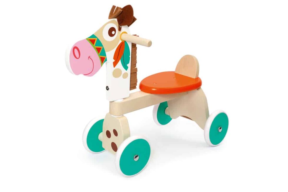 Scratch  - Mobiliteit: 4-WHEEL WALKER INDIAANSE PONY 62x25x50cm, max. 25kg, in doos, 1-3 jaar