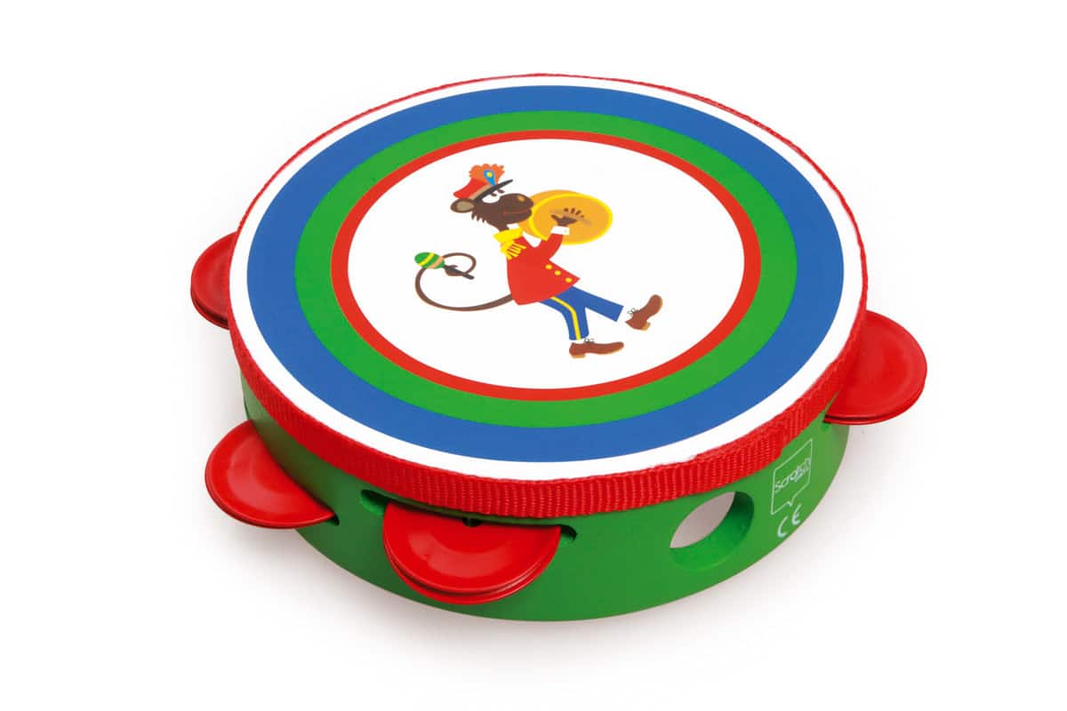 Scratch - Muziek: TAMBOERIJN Fanfare diam.15x4.5cm, in doos, 3+