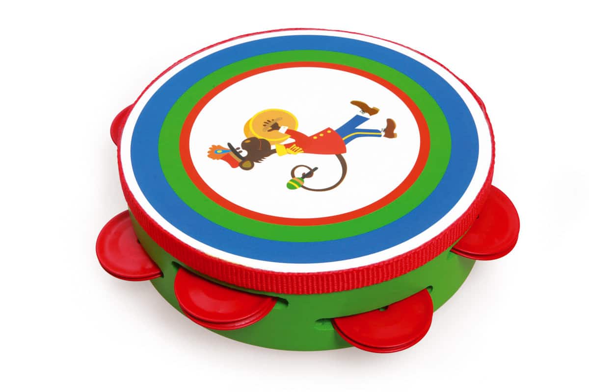 Scratch - Muziek: TAMBOERIJN Fanfare diam.15x4.5cm, in doos, 3+