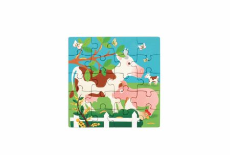 Scratch - Puzzel Magnetisch: MAGNETISCH PUZZELBOEK TO GO - BOERDERIJ 18x18x1.5cm (gesloten), 54x18x0.5cm (open), met 2 magnetische puzzels van 20 stuks, 3+