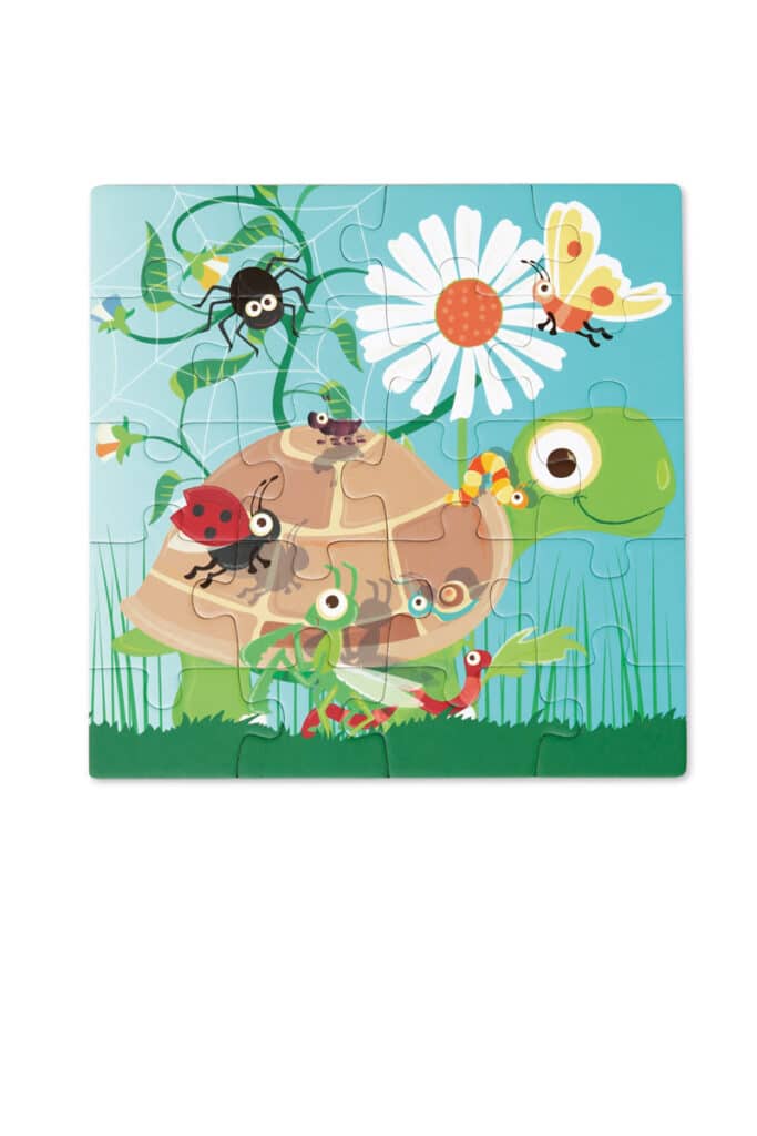 Scratch - Puzzel Magnetisch: MAGNETISCH PUZZELBOEK TO GO - FEEST IN DE TUIN 18x18x1.5cm (gesloten), 54x18x0.5cm (open), met 2 magnetische puzzels van 20 stuks, 3+