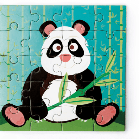 Scratch - Puzzel Magnetisch: MAGNETISCH PUZZELBOEK TO GO - PANDA 18x18x1.5cm (gesloten), 54x18x0.5cm (open), met 2 magnetische puzzels van 20 stuks, 3+