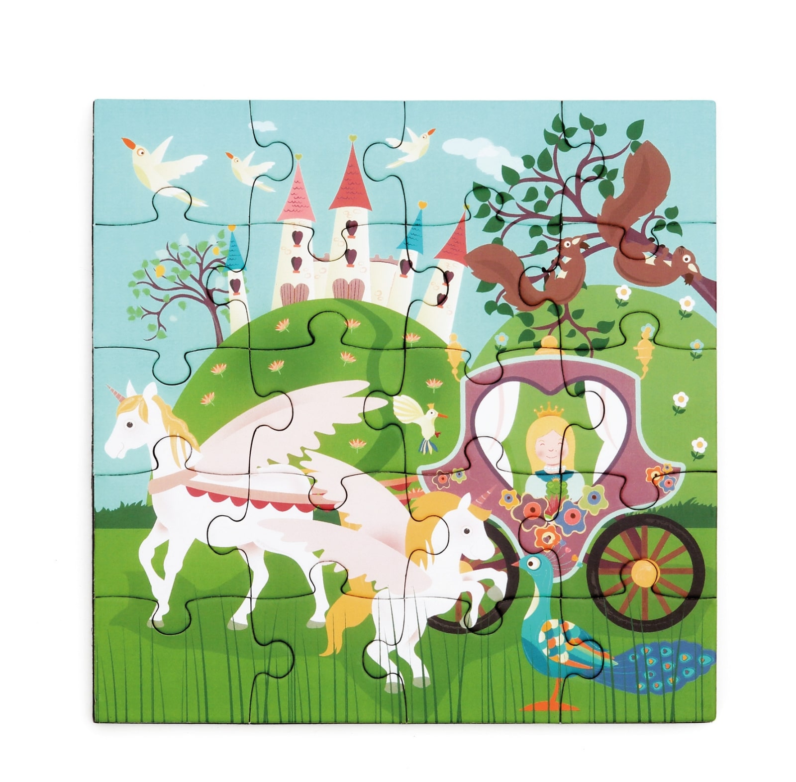 Scratch - Puzzel Magnetisch: MAGNETISCH PUZZELBOEK TO GO - PRINSES 18x18x1.5cm (gesloten), 54x18x0.5cm (open), met 2 magnetische puzzels van 20 stuks, 3+