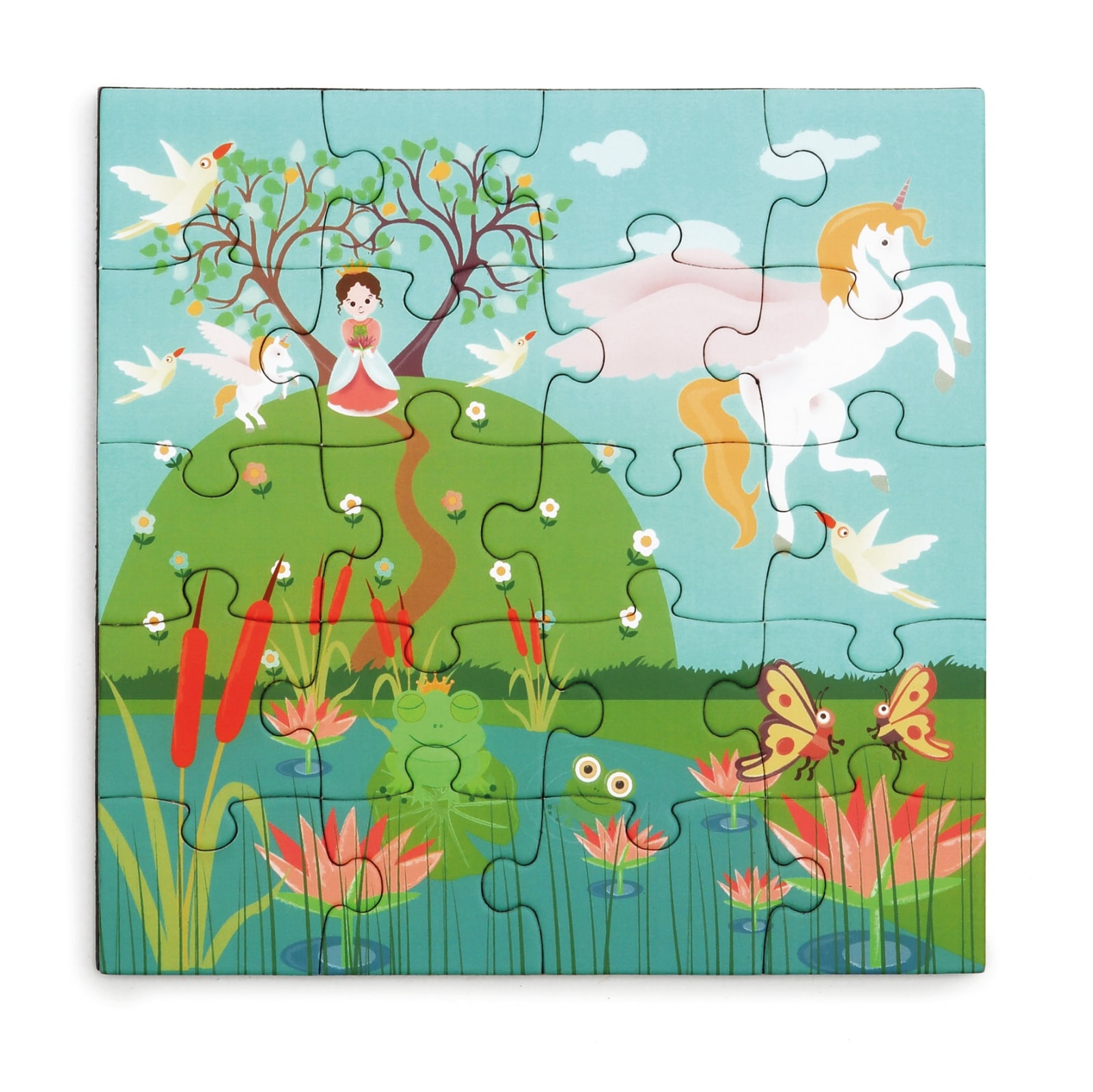 Scratch - Puzzel Magnetisch: MAGNETISCH PUZZELBOEK TO GO - PRINSES 18x18x1.5cm (gesloten), 54x18x0.5cm (open), met 2 magnetische puzzels van 20 stuks, 3+