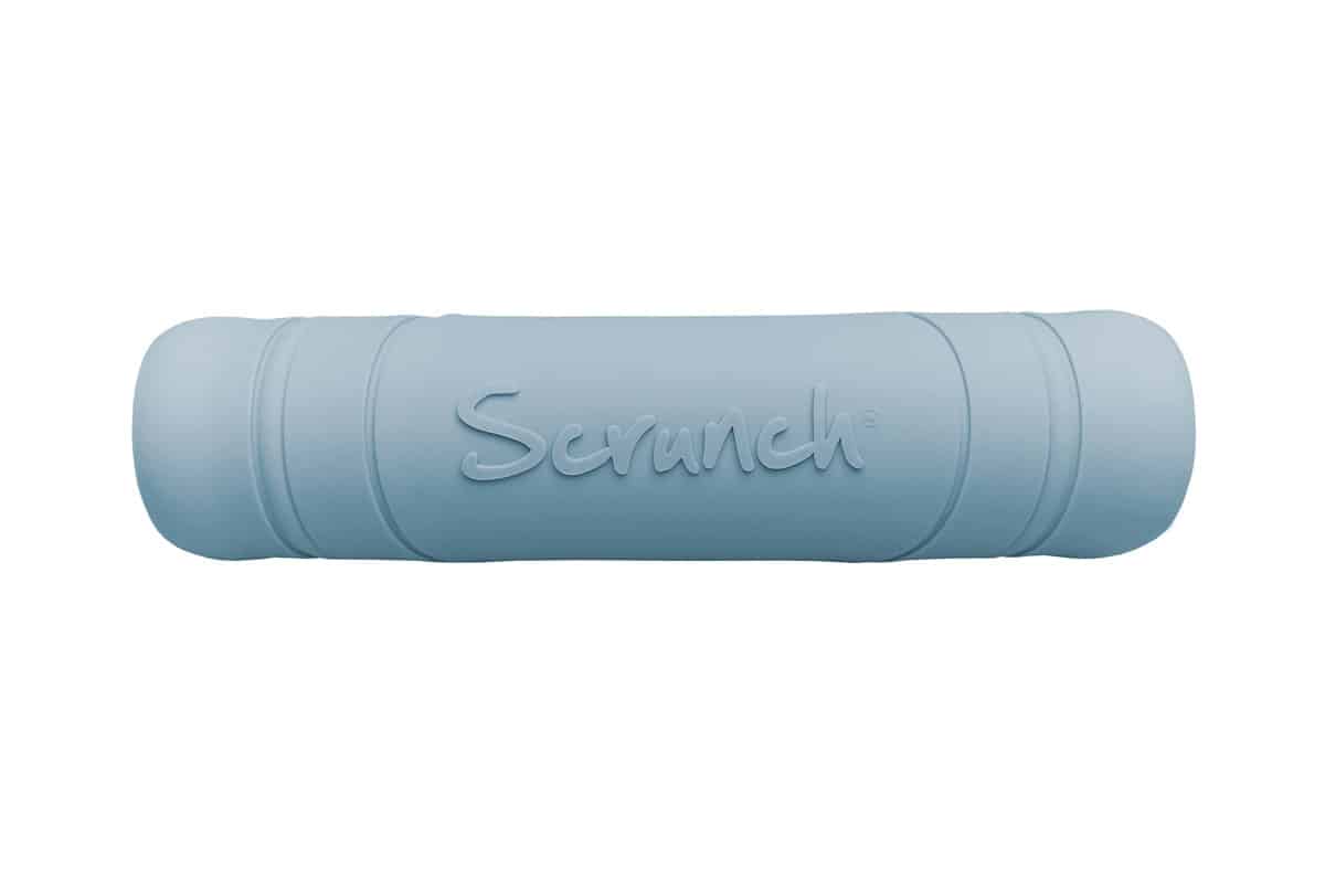 Scrunch - FLYER eendenei blauw diam.18x0,5cm, opvouwbaar, 100% siliconen, recycleerbaar, 3+