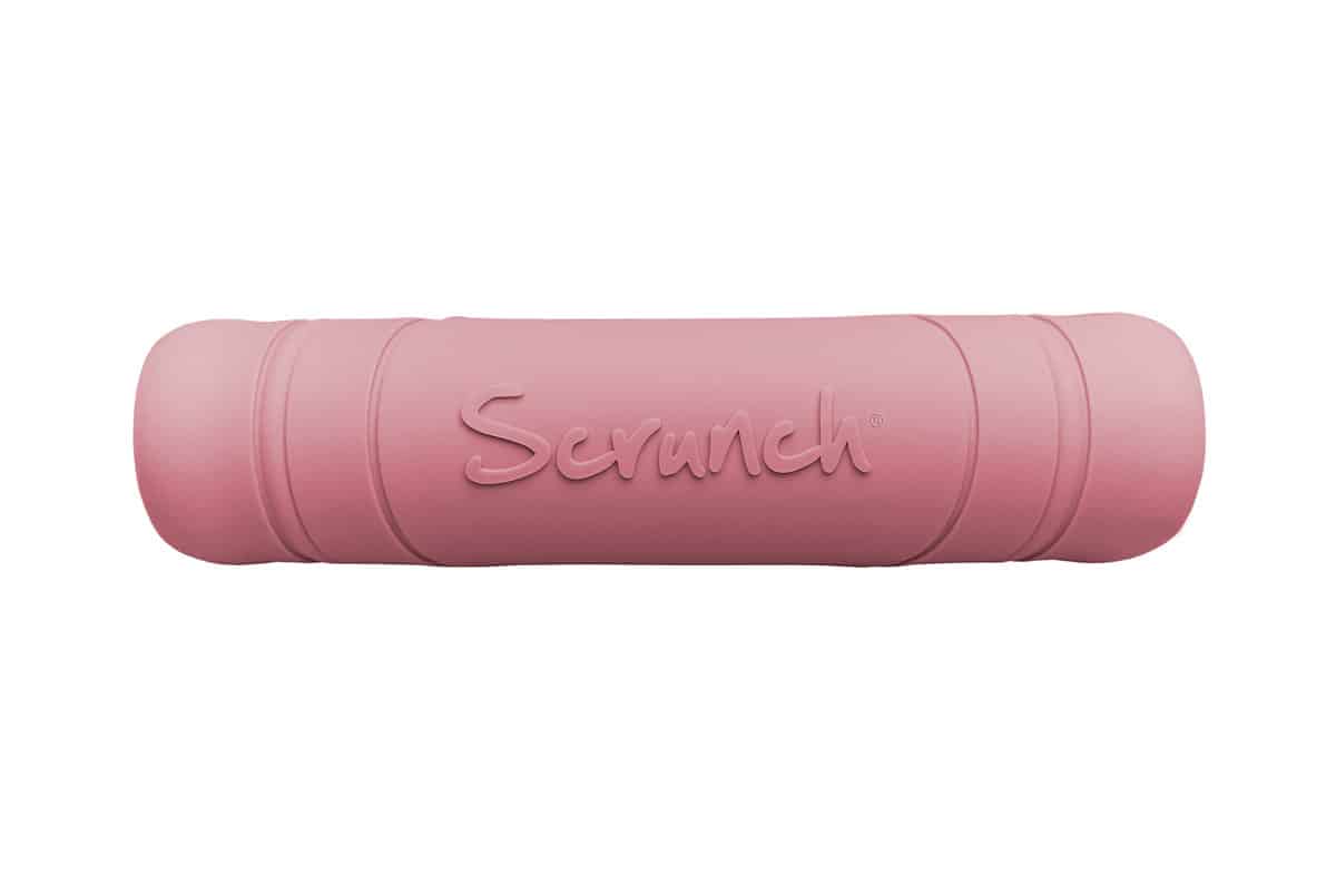 Scrunch - FLYER oud roze diam.18x0,5cm, opvouwbaar, 100% siliconen, recycleerbaar, 3+