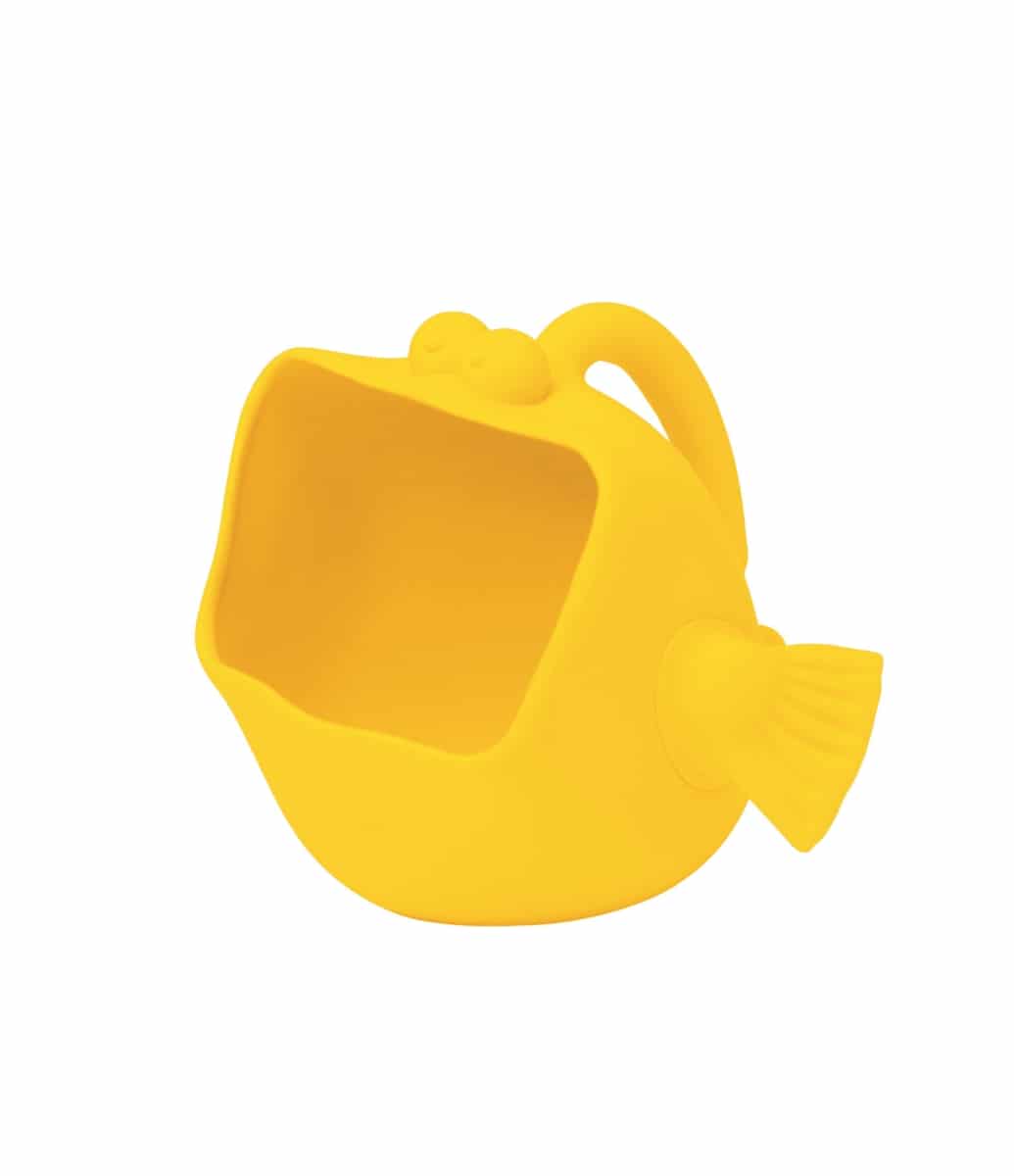 Scrunch - HANDSCHEP pastel geel 16x15x12cm, opvouwbaar, 100% siliconen, recycleerbaar, 12m+