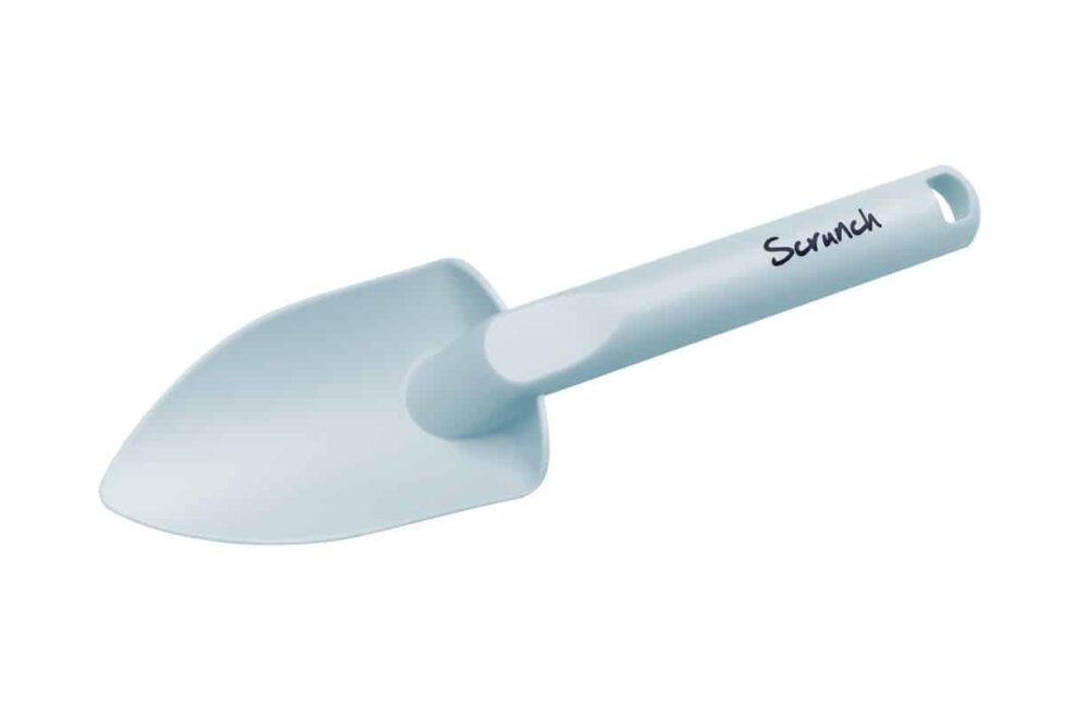 Scrunch - SPADE eendenei blauw 20.8x5.8cm, met rubberen handgrepen, in PP, 12m+