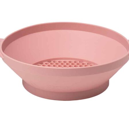 Scrunch - ZEEF oud roze 29x20x7cm, opvouwbaar, 100% siliconen, recycleerbaar, 12m+