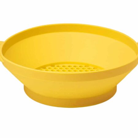 Scrunch - ZEEF pastel geel 29x20x7cm, opvouwbaar, 100% siliconen, recycleerbaar, 12m+