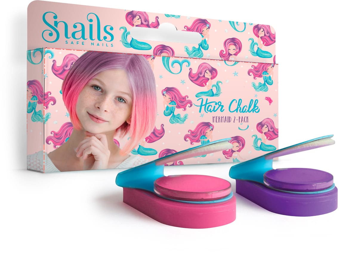 Snails - Haarkrijt: ZEEMEERMIN, geschenkverpakking met 2 kleuren haarkrijt