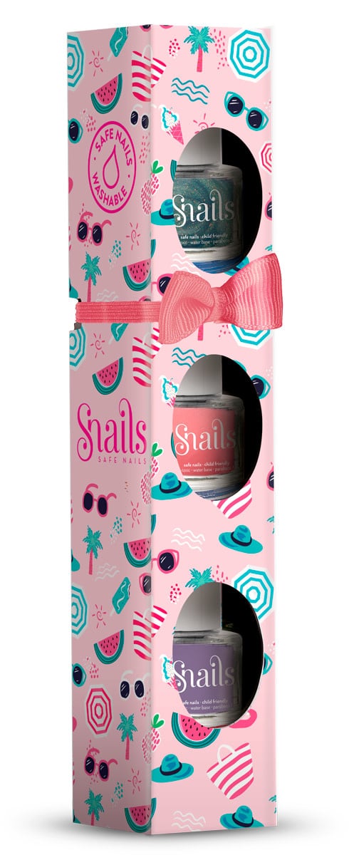 Snails - Mini 3-pack: VERRY BERRY LICIOUS, Aurora, Pinky Pink, Loving