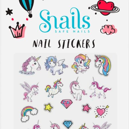 Snails - Nagelstickers: EENHOORN. Instant opplakbare 3D nail art