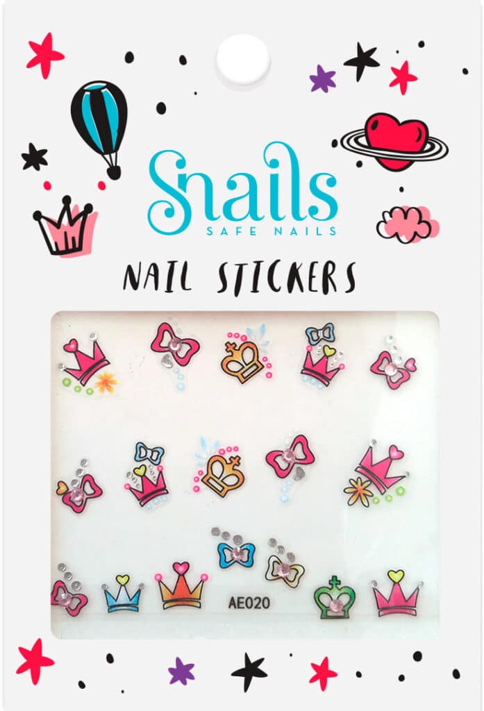 Snails - Nagelstickers: PERFECTE PRINSES. Instant opplakbare 3D nail art