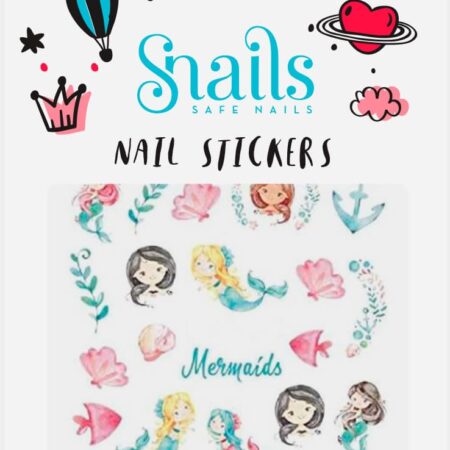 Snails - Nagelstickers: ZEEMEERMINNEN. Instant opplakbare 3D nail art