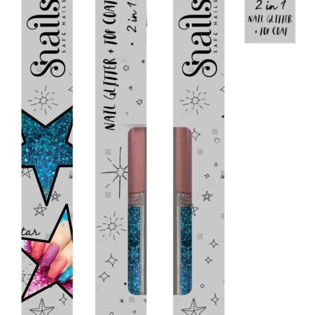 Snails - Nail glitter 2-in-1 Magic Dust Blauw, 3+