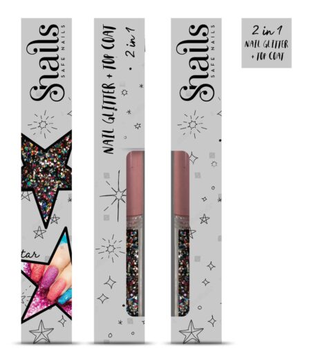 Snails - Nail glitter 2-in-1 Magic Dust Gemengde Kleuren, 3+