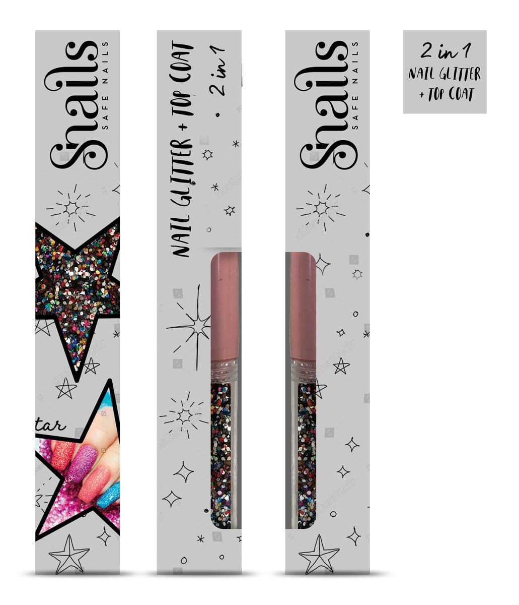 Snails - Nail glitter 2-in-1 Magic Dust Gemengde Kleuren, 3+