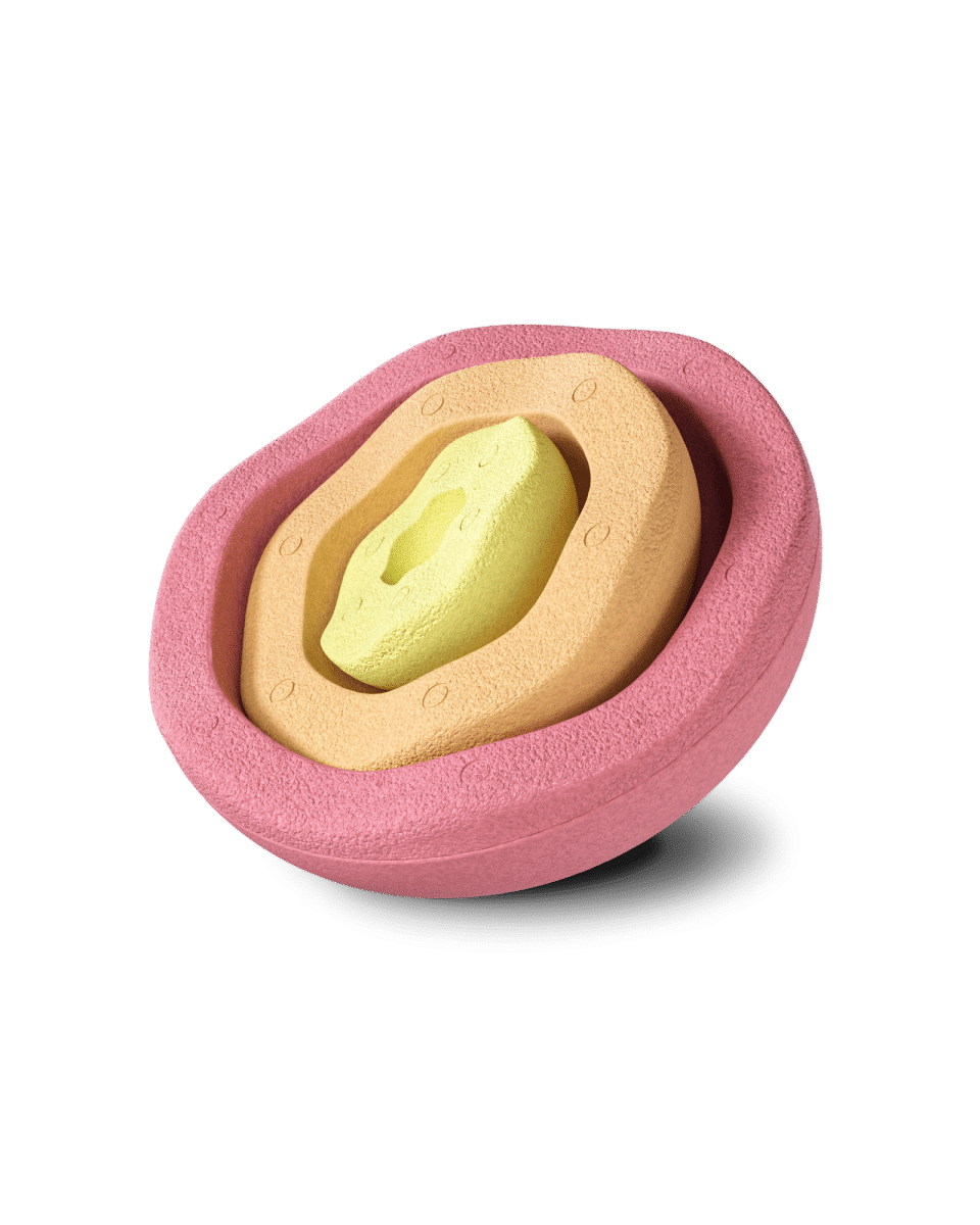 Stapelstein - Inside Pastel Warm light red/light orange/light yellow