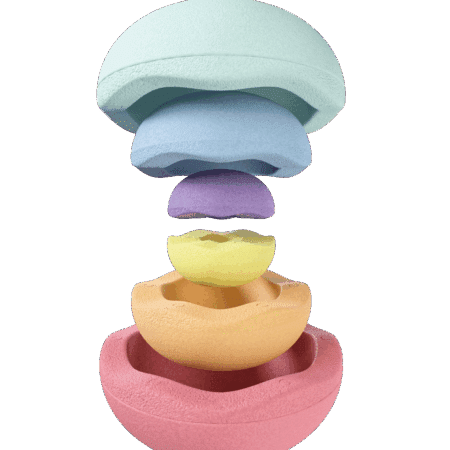 Stapelstein - Inside Pastel rainbow violet/light blue/mint/light yellow/light orange/light red