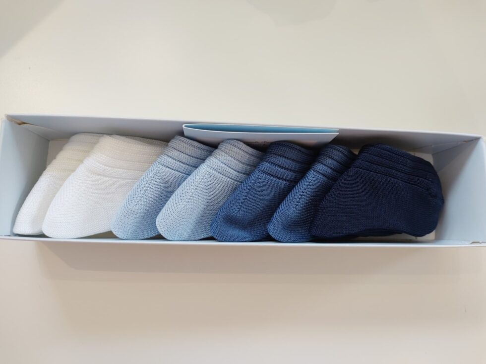Story Loris - Set Van 7 Paar Sokjes - Blauw tinten/Wit