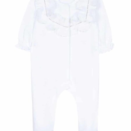 Tartine Et Chocolat - Babypakje Met Broderie Aan Kraag - Wit