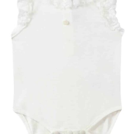 Tartine Et Chocolat - Bodysuit White Jersey With Lace