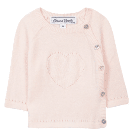 Tartine Et Chocolat - Trui Met Net Hart - Roze