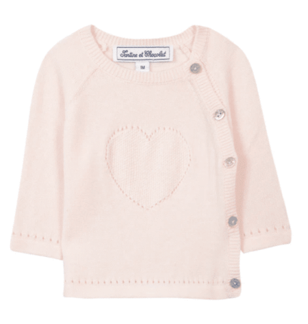 Tartine Et Chocolat - Trui Met Net Hart - Roze