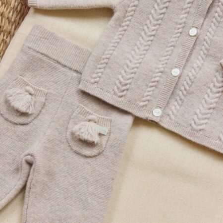 Tartine et Chocolat - 2-delig gebreid - Moka