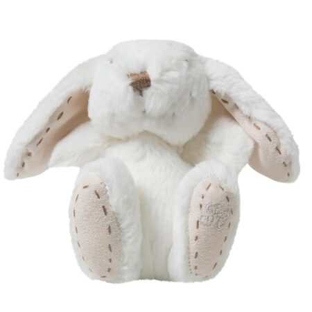 Tartine et Chocolat - AUGUSTIN, the rabbit Fur Soft Toy 12 cm Ivory