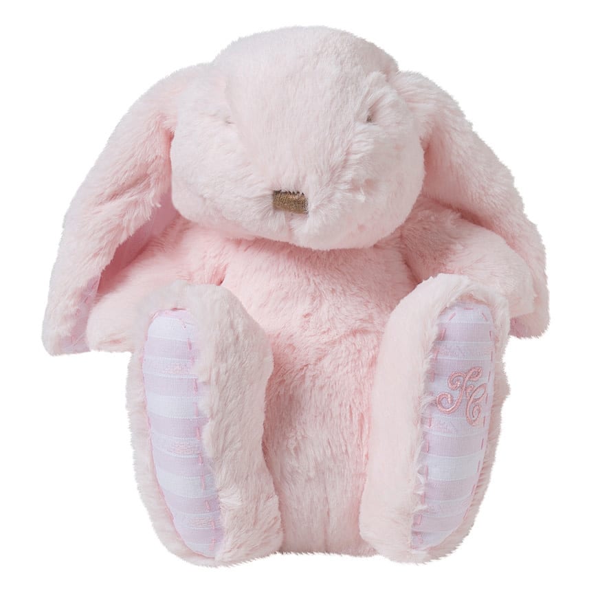Tartine et Chocolat - AUGUSTIN, the rabbit Fur Soft Toy 25 cm Pink
