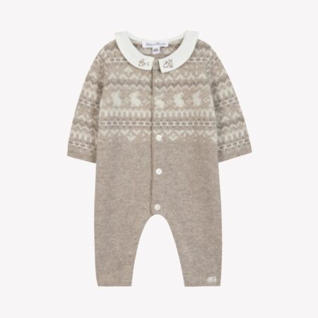 Tartine et Chocolat - Babypakje gebreid - Greige chiné