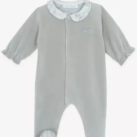 Tartine et Chocolat - Babypakje velours Toile de Jouy - Gris