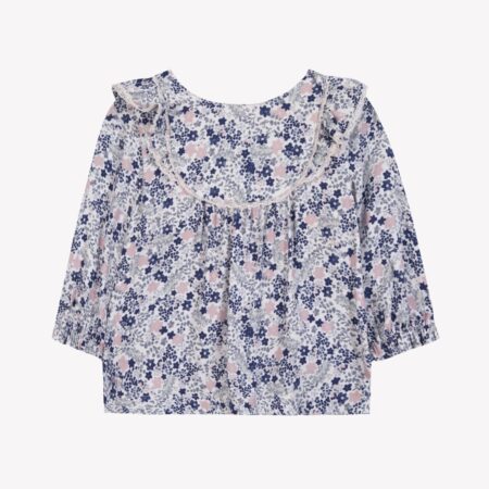 Tartine et Chocolat - Blouse bloemen - Bleuet