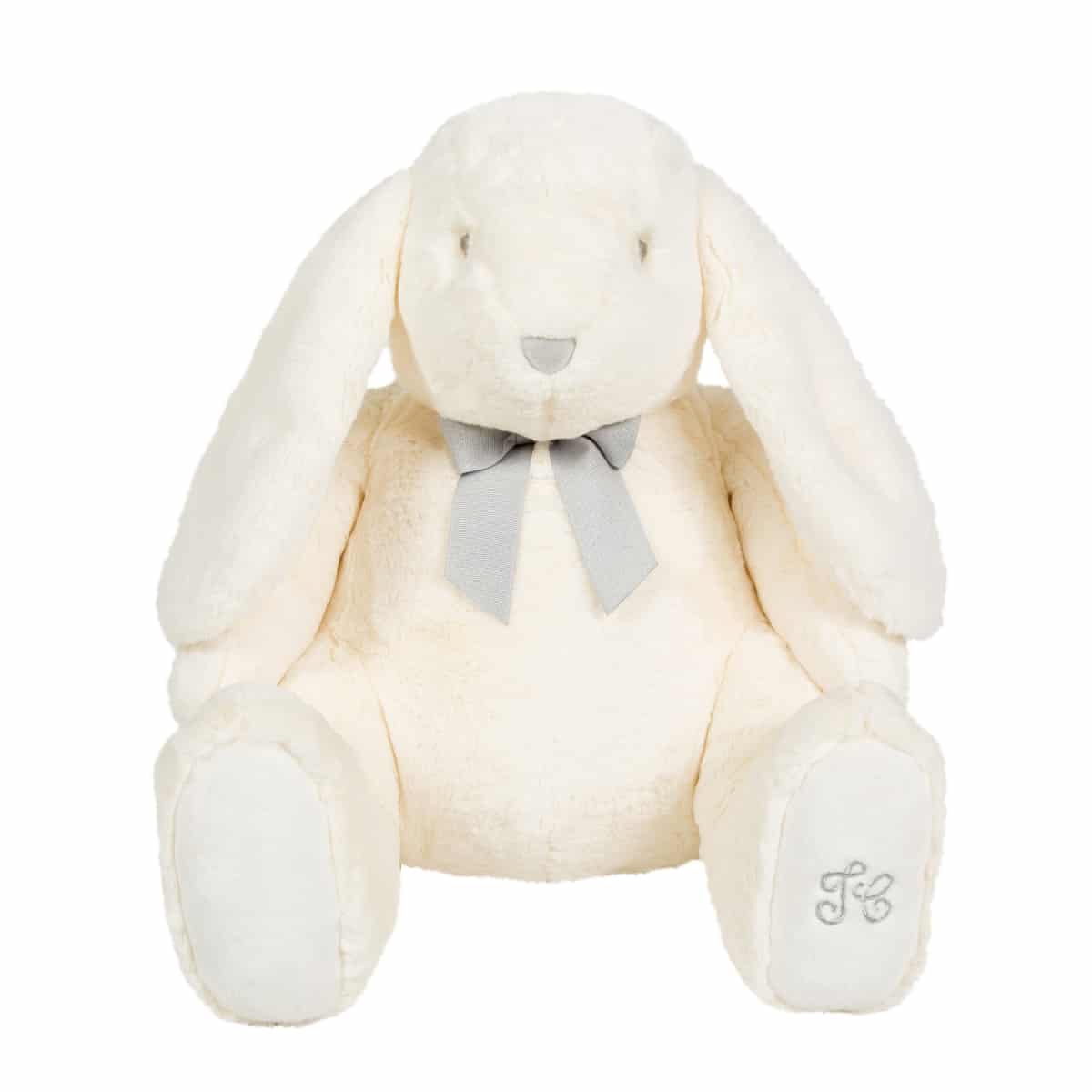 Tartine et Chocolat - CONSTANT, the white rabbit Fur Soft Toy 60 cm Ivory