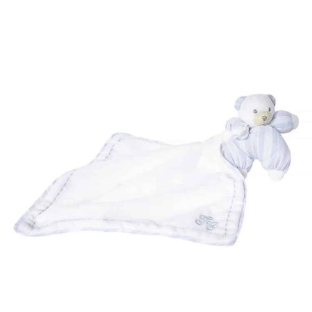 Tartine et Chocolat - Doudou 1977 bear 10 cm Blue