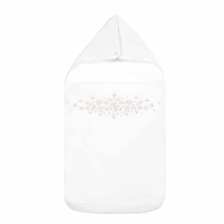 Tartine et Chocolat - Feuilles de lin Baby sleeping bag (0 - 3 months) 41 x 85 cm - White