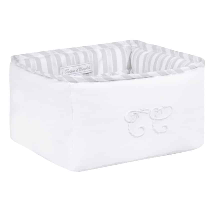 Tartine et Chocolat - Garda Nursery basket 23 x 23 cm - Grey