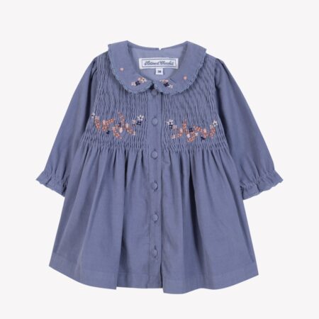 Tartine et Chocolat - Jurk velours - Bleuet