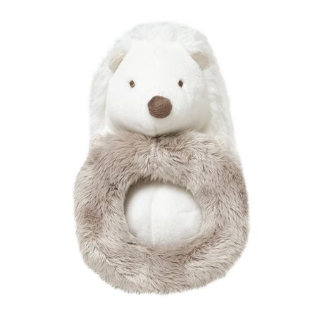 Tartine et Chocolat - LEON, the hedgehog Rattle (hedgehog) 12 cm Ivory