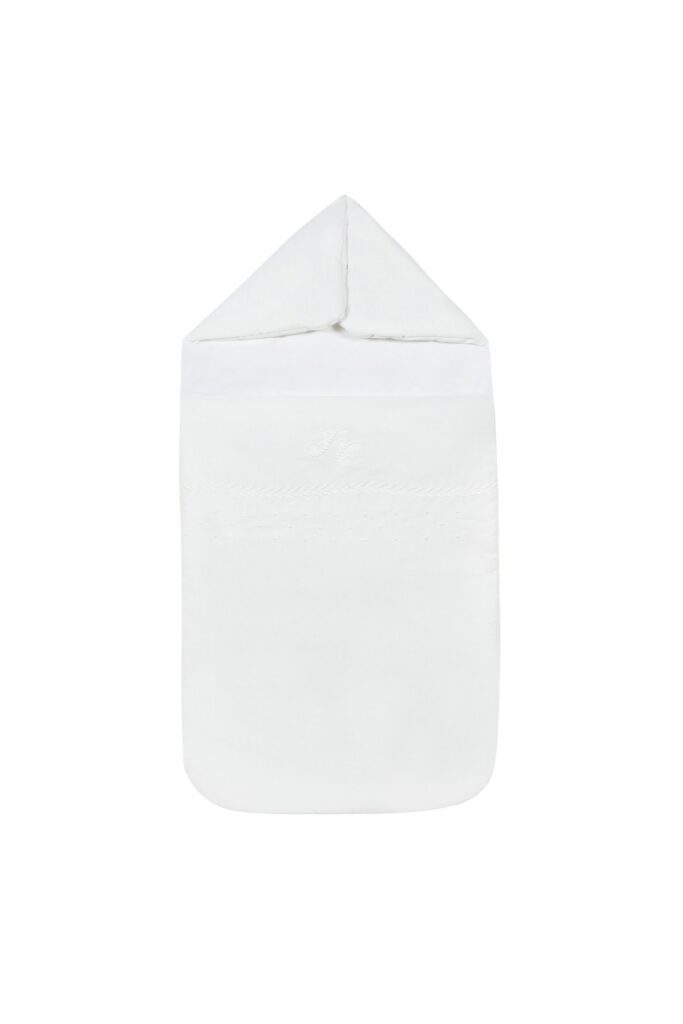 Tartine et Chocolat - Linge d'Antan Baby sleeping bag (0 - 3 months) 43 x 87 cm - White